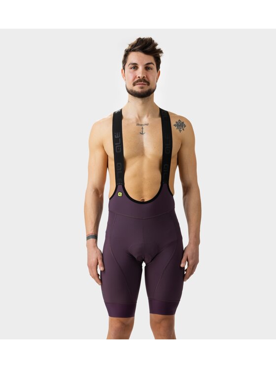 Alé Cycling Alé Cycling Szorty rowerowe PR-E Magic Colour Bordowy Fitted Fit