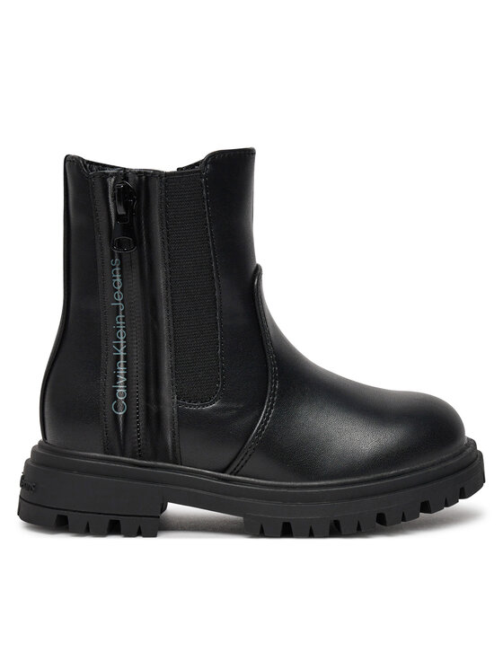 Calvin Klein Jeans Īsie zābaki Chelsea Boot V3A5-81019-1355 M Melns