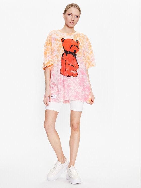 T-shirt Teddy W3GI63 K9RM4 Multicolore Oversize