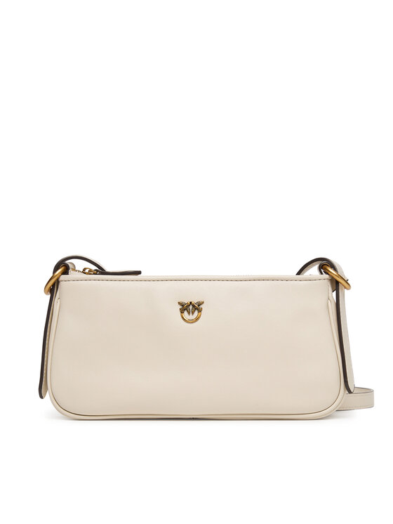 PINKO PINKO Дамска чанта Half Moon Baguette Mini AI 25-26 PLTT 105069 A0QO Кремав