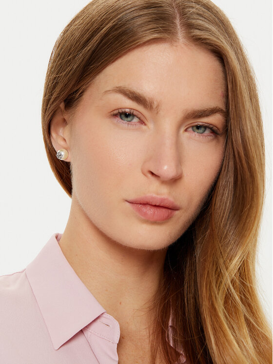 Tory Burch Tory Burch Kolczyki Kira Pearl Stud 163698 Biały