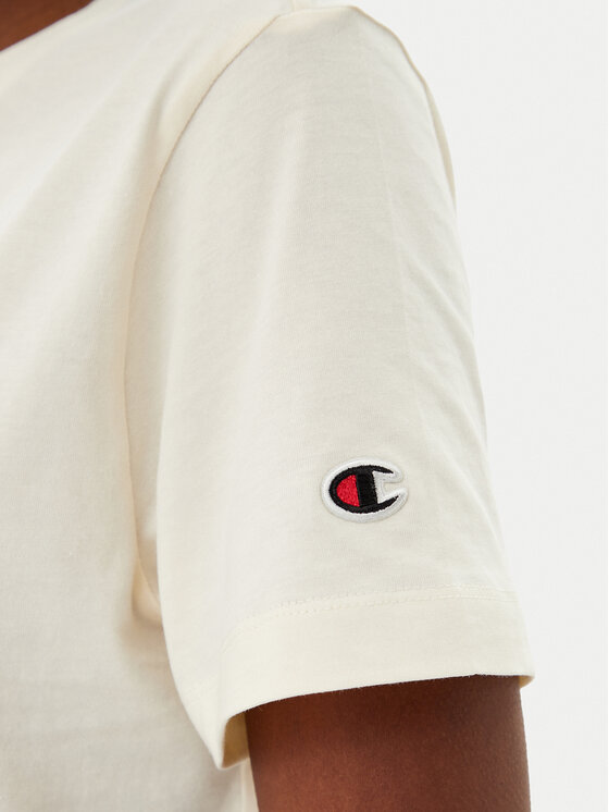 Champion Champion Tricou 118090 Écru Slim Fit