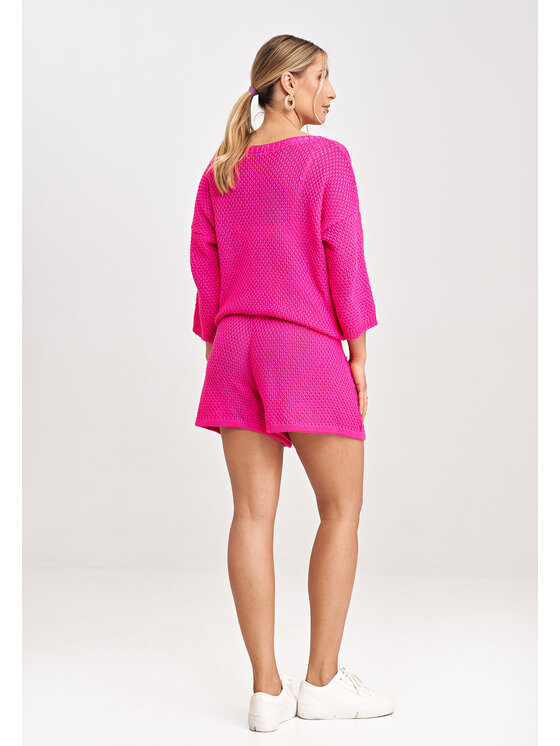 FIGL FIGL Sweter M995 Fioletowy Regular Fit