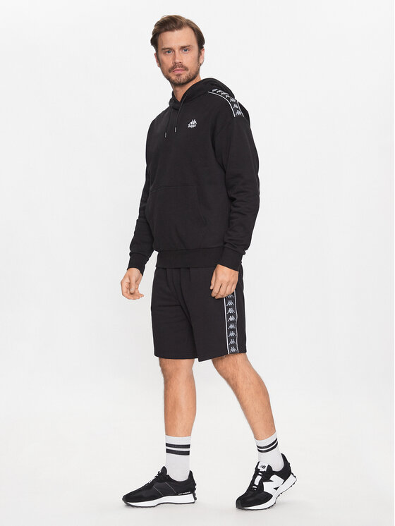 Kappa Kappa Μπλούζα 313007 Μαύρο Regular Fit