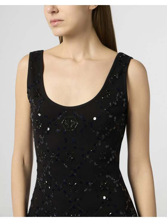 PHILIPP PLEIN PHILIPP PLEIN Každodenné šaty 30725 Čierna Regular Fit