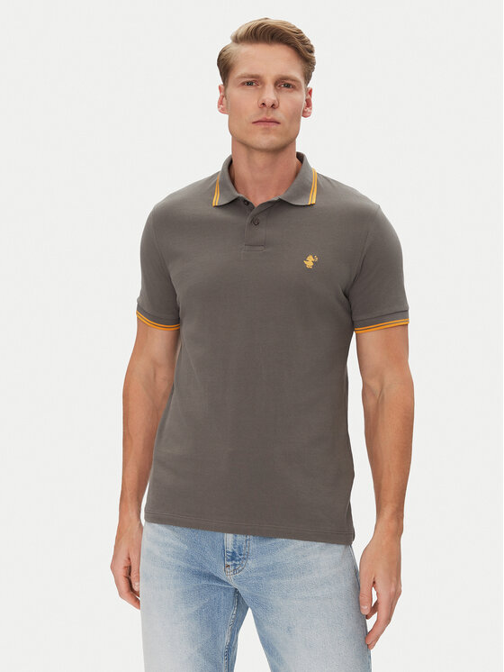 Save The Duck Pólóing DR0136M BATE20 Szürke Regular Fit