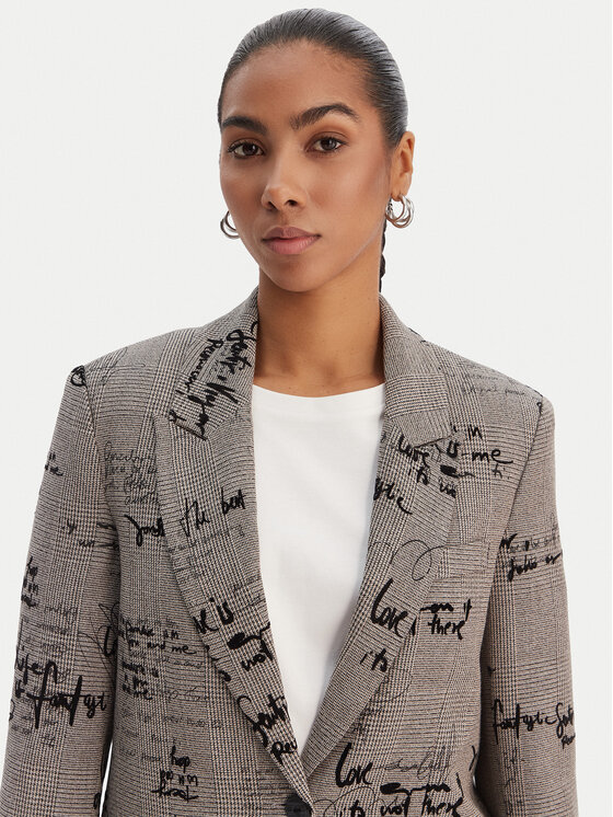 Desigual Desigual Сако 26SWEW03 Кафяв Regular Fit