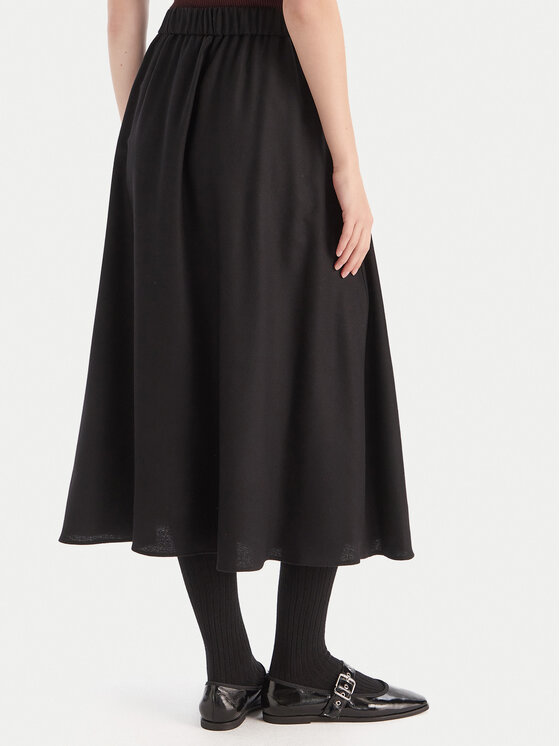 Marella Marella Trapecijos formos sijonas Refuge 2525106012 Juoda Regular Fit