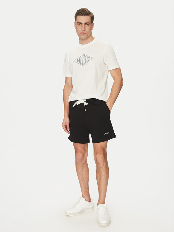 HUGO HUGO Pantaloni scurți sport Dulasho 50534677 Negru Relaxed Fit