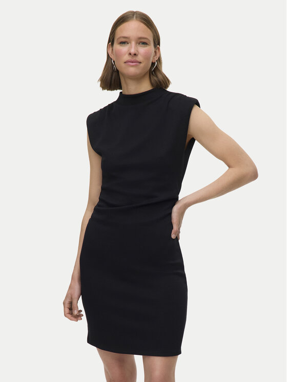 Vero Moda Vero Moda Každodenní šaty Nelli 10335685 Černá Slim Fit