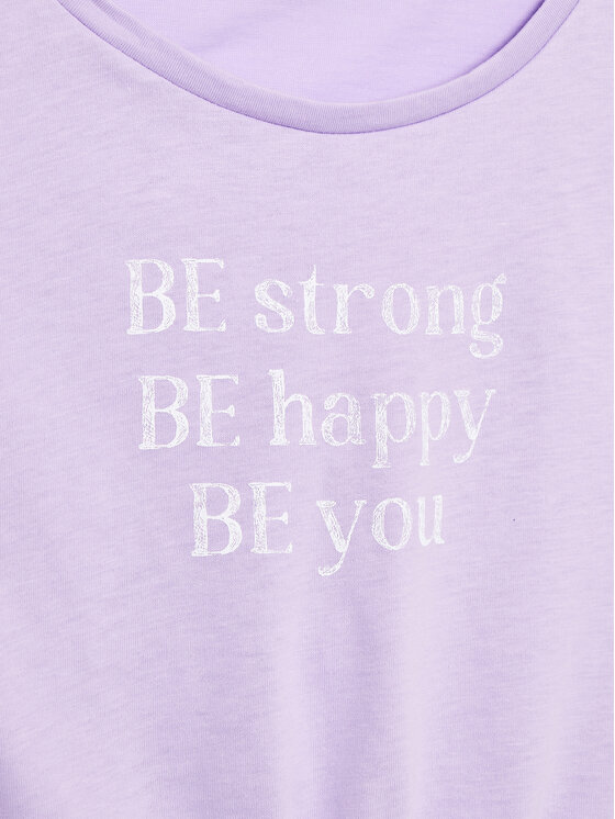 United Colors Of Benetton United Colors Of Benetton Σετ T-Shirt και σορτς 3096CK007 Μωβ Regular Fit