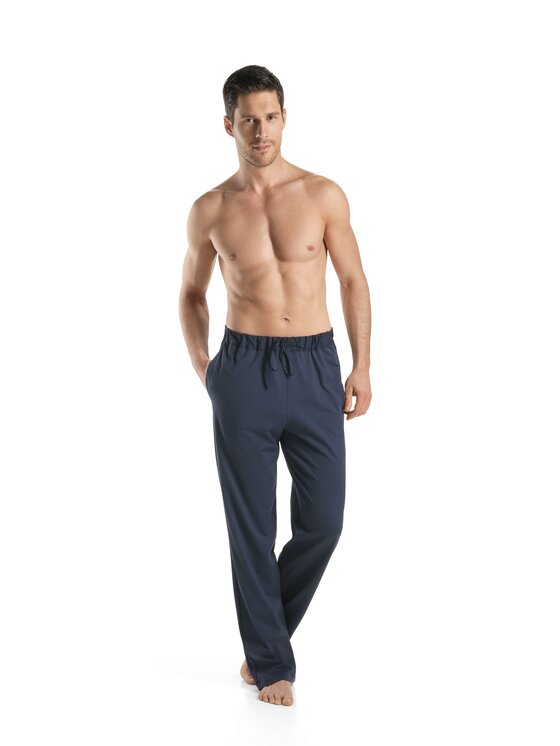 Hanro Hanro Pyžamové kalhoty Night & Day 5435 Tmavomodrá Custom Fit