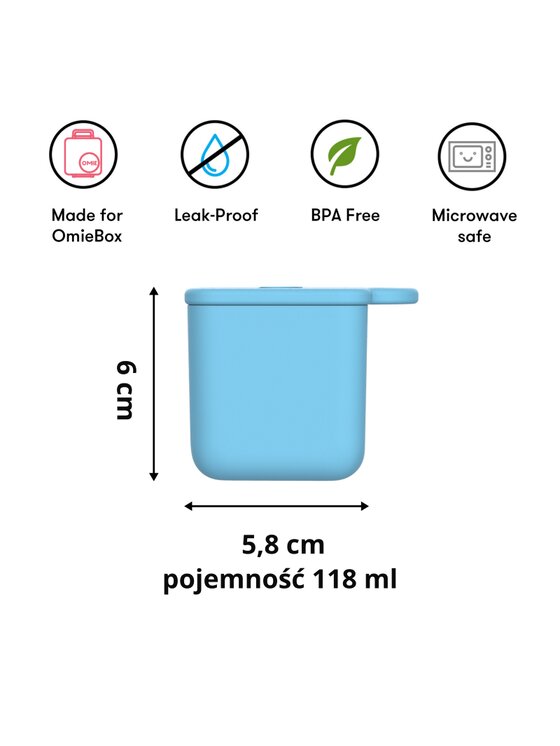 Omie Omie Zestaw pojemników OmieDip Zielony