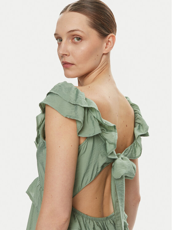 Vero Moda Vero Moda Rochie de vară Josie 10303761 Verde Regular Fit