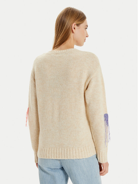 Frieda & Freddies Frieda & Freddies Пуловер 3366 Бежов Regular Fit
