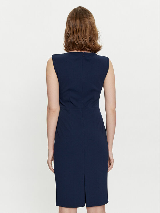 Rinascimento Rinascimento Φόρεμα κοκτέιλ CFC0118081003 Σκούρο μπλε Slim Fit