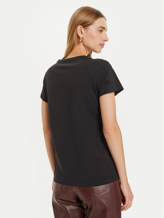 Liu Jo Sport Liu Jo Sport T-särk TF4209 J6040 Must Regular Fit