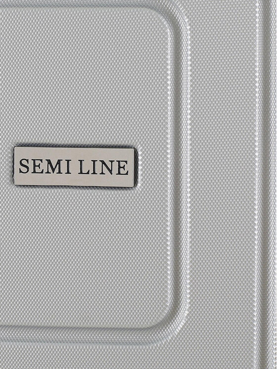 Semi Line Semi Line Rankinio bagažo lagaminas T5762-2 Sidabrinė