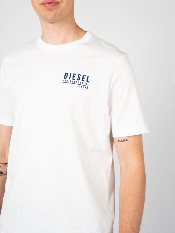 Diesel Diesel T-Shirt A13872-0QIAM Λευκό Regular Fit