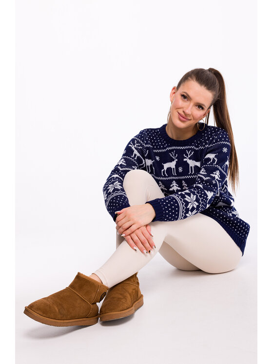 Made of Emotion Made of Emotion Maglione MXS09 Blu scuro Comfort Fit