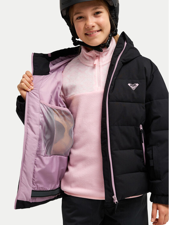 Roxy Roxy Μπουφάν για σκι Snowyhill ERGTJ03205 Μαύρο Regular Fit