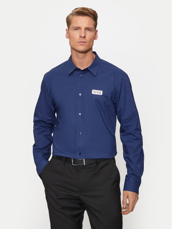 Versace Jeans Couture Košeľa 77GALYR1 Tmavomodrá Regular Fit