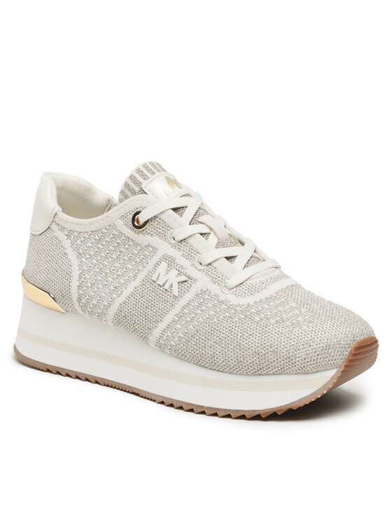 MICHAEL Michael Kors Snīkeri Monique Knit Trainer 43F3MQFSAM Bēšs