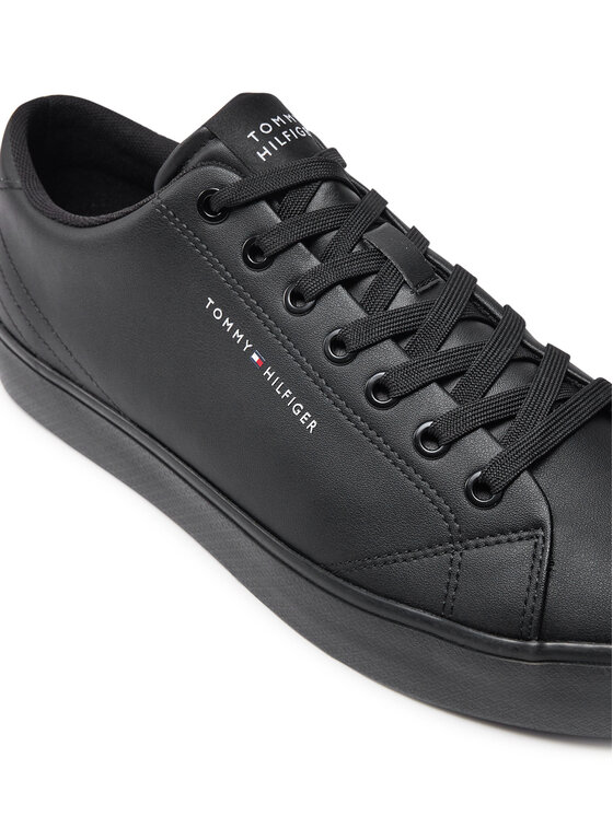 Tommy Hilfiger Tommy Hilfiger Tenisice Th Hi Vulc Core Low Leather FM0FM05041 Crna