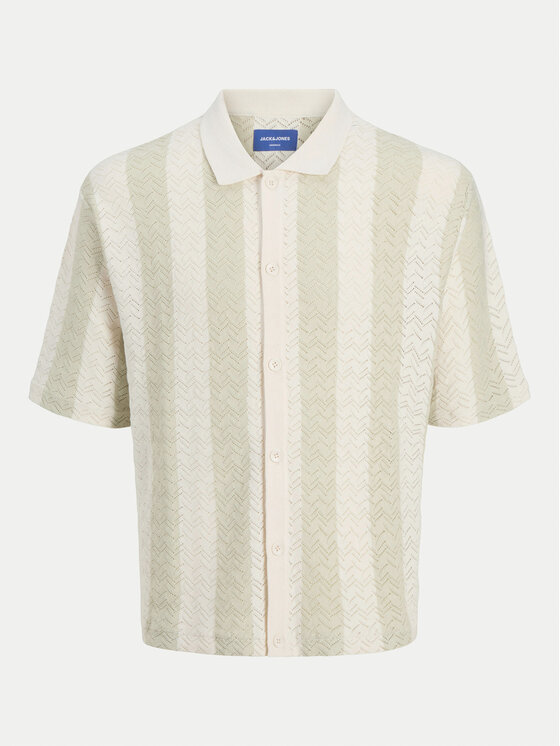 Jack & Jones Jack & Jones Cămașă Tyler 12272863 Écru Loose Fit