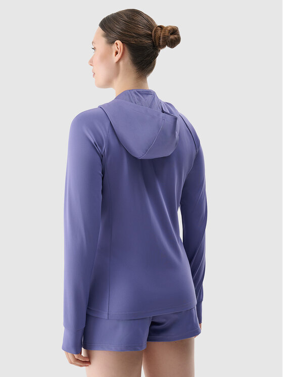 4F 4F Bluza techniczna 4FRSS25TFSWF467-62S Niebieski Regular Fit