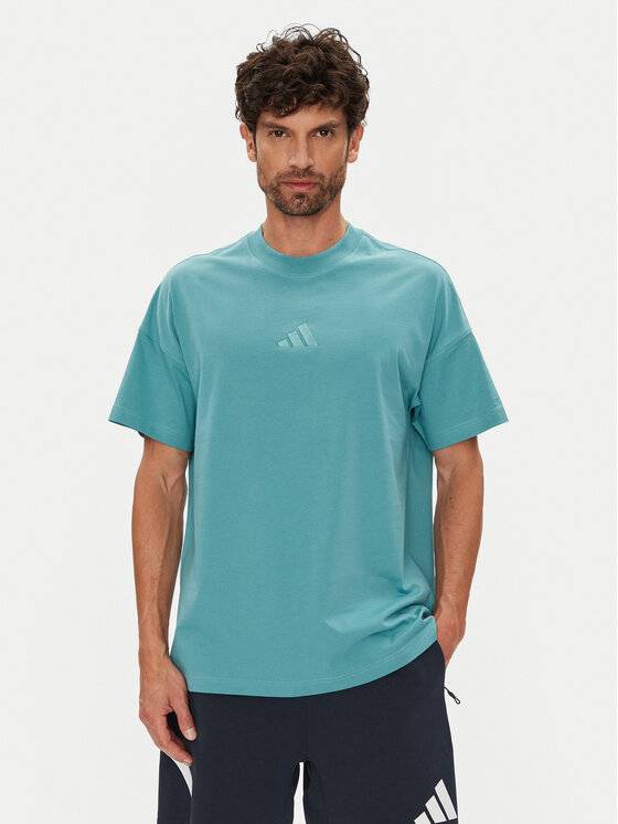 adidas Tričko ALL SZN JX5085 Tyrkysová Loose Fit