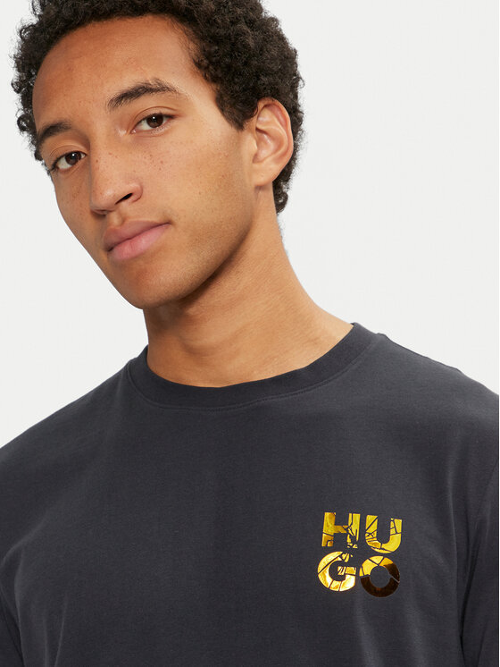 HUGO Hugo T-krekls Diridumti 50522134 Tumši zils Regular Fit