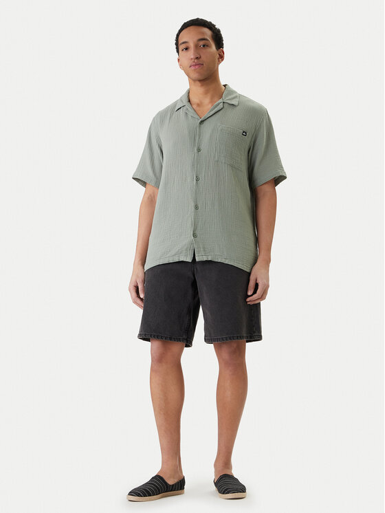 Quiksilver Quiksilver Риза W126-QSMST-1009 Зелен Regular Fit