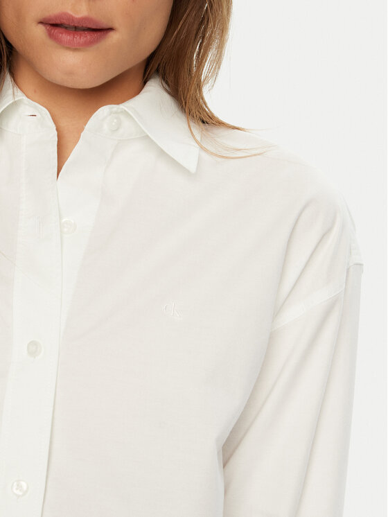Calvin Klein Jeans Calvin Klein Jeans Cămașă J20J224858 Alb Relaxed Fit