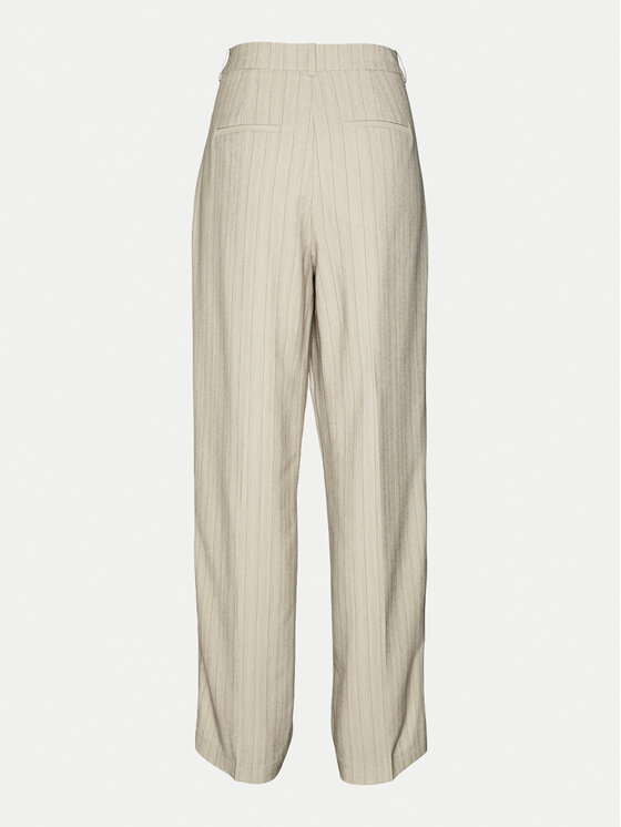Vero Moda Vero Moda Medžiaginės kelnės Meli 10319631 Smėlio Straight Fit
