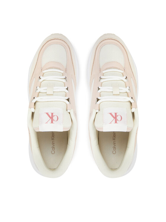 Calvin Klein Jeans Calvin Klein Jeans Laisvalaikio batai Retro Tennis Mg Mix YW0YW01743 Écru