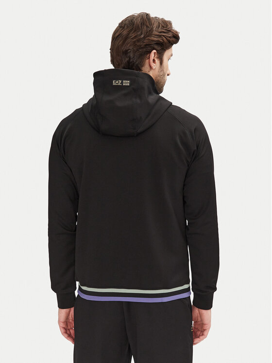 EA7 Emporio Armani EA7 Emporio Armani Džemperis ar kapuci 7M000259 AF13526 UC001 Melns Regular Fit