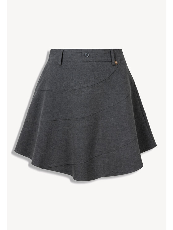 BIZUU BIZUU Mini sukně SELINA MINI SKIRT Šedá Standard Fit