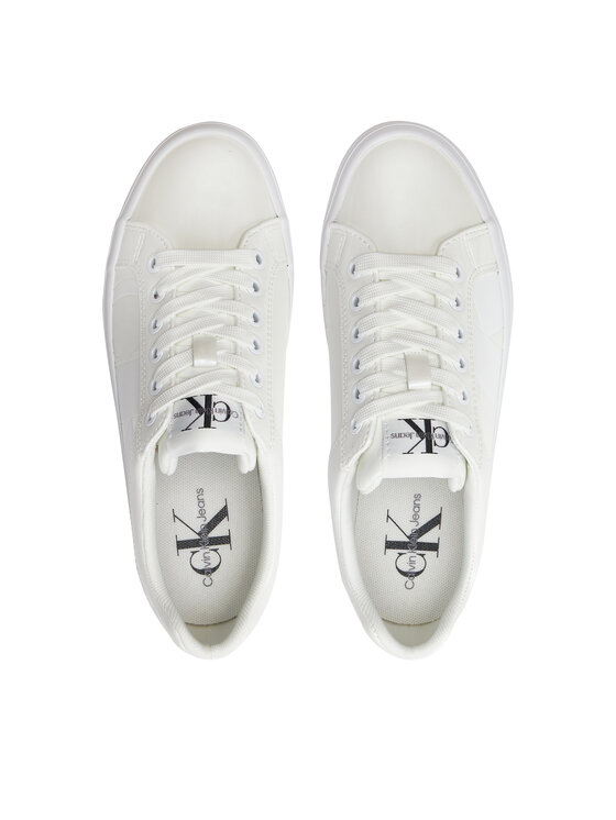 Calvin Klein Jeans Calvin Klein Jeans Sneakersy Bold Vulc Flatf Low Lth Nbs Mr YW0YW01408 Biela