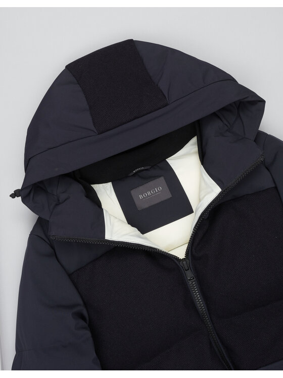 Borgio Borgio Kurtka zimowa boccioleto Granatowy Slim Fit