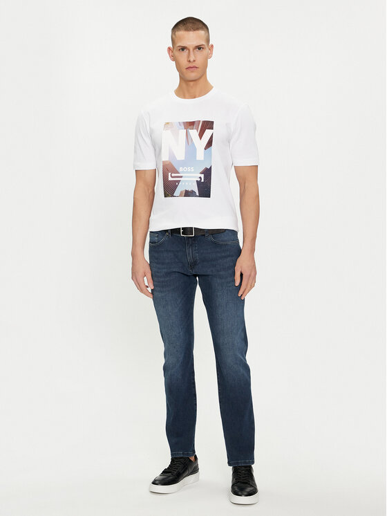 BOSS Boss T-Shirt Tiburt 511 50512110 Bílá Regular Fit