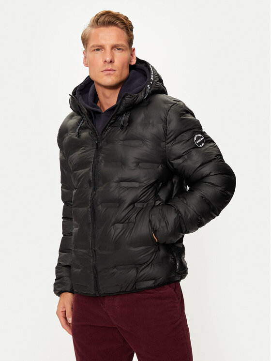 INDICODE INDICODE Зимно яке Bolonzo 15-866 Черен Regular Fit