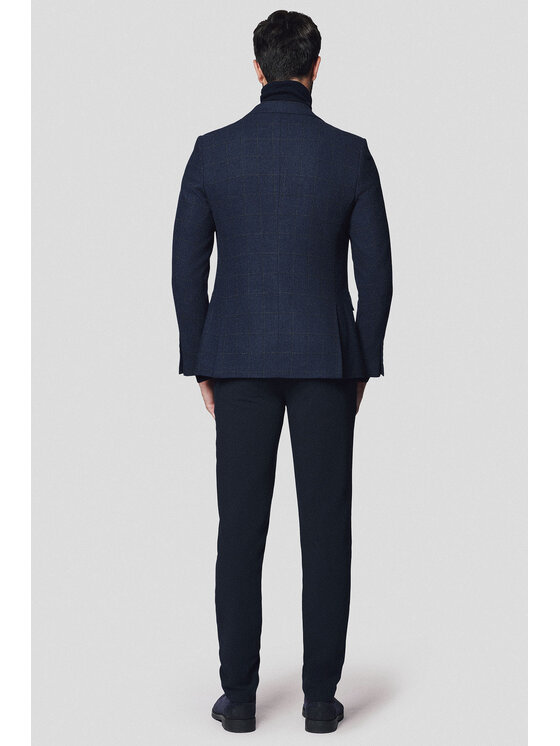 Lancerto Lancerto Marynarka Terni MA131224000013 Granatowy Slim Fit