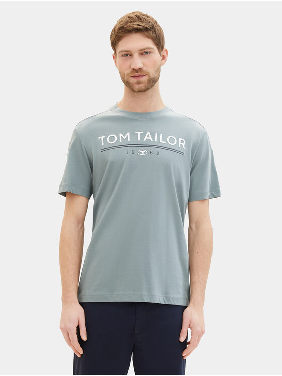 Tom Tailor T-krekls 1040988 Pelēks Regular Fit