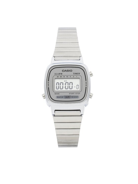 Casio Casio Zegarek LA670WEA-7EF Srebrny