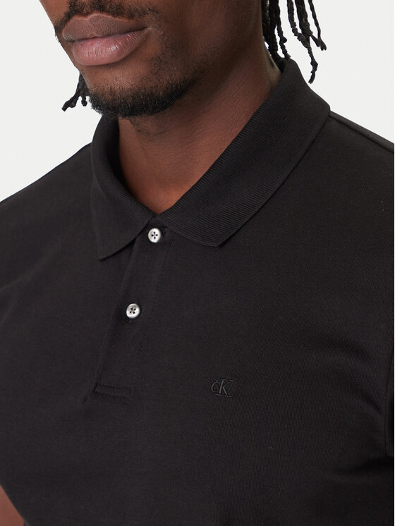 Calvin Klein Calvin Klein Polo särk LV04LC254G Must Slim Fit
