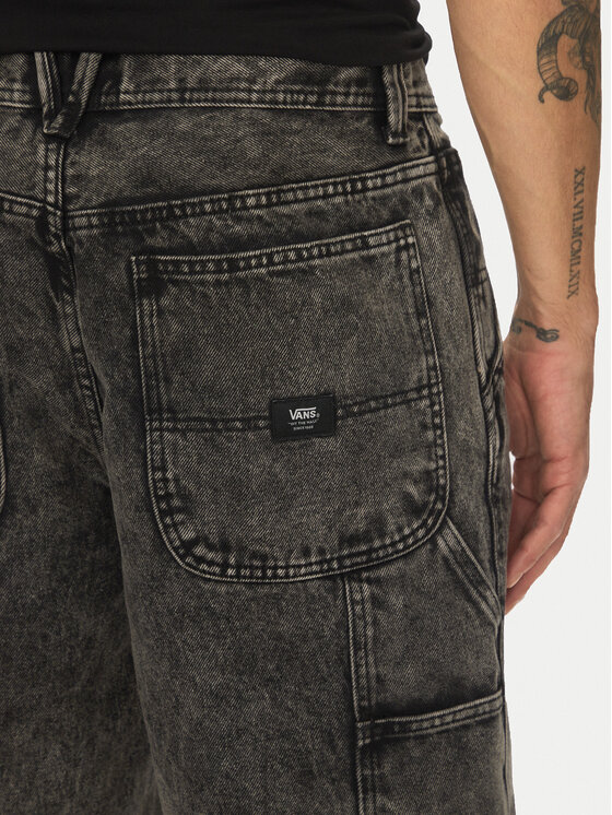 Vans Vans Kratke traperice Drill Chore VN0A7S4S Crna Loose Fit