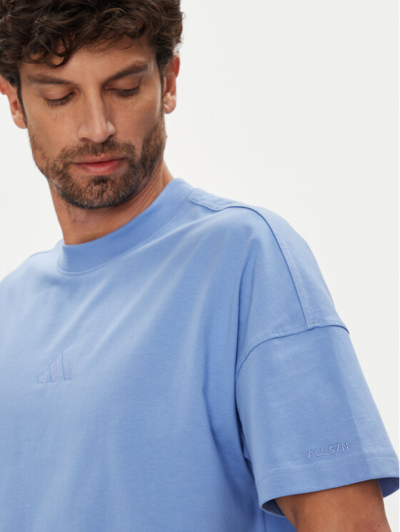 adidas adidas T-särk ALL SZN JX5084 Sinine Loose Fit