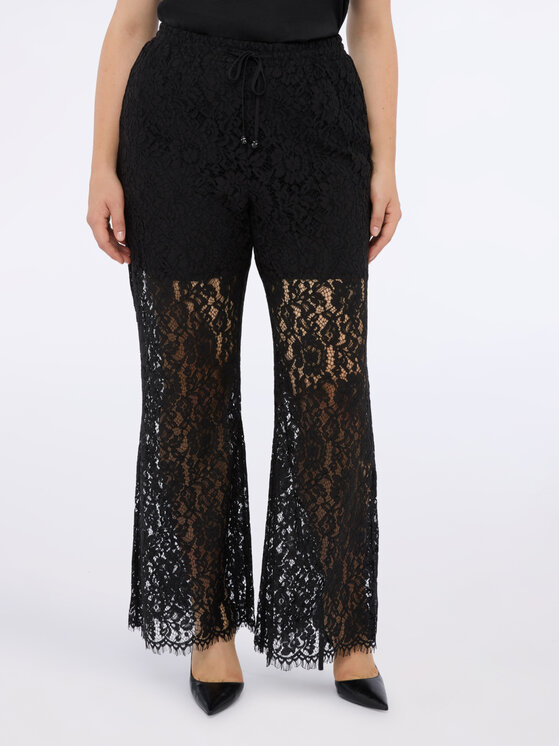Fiorella Rubino Fiorella Rubino Pantaloni di tessuto P020T005204N033 Nero Regular Fit