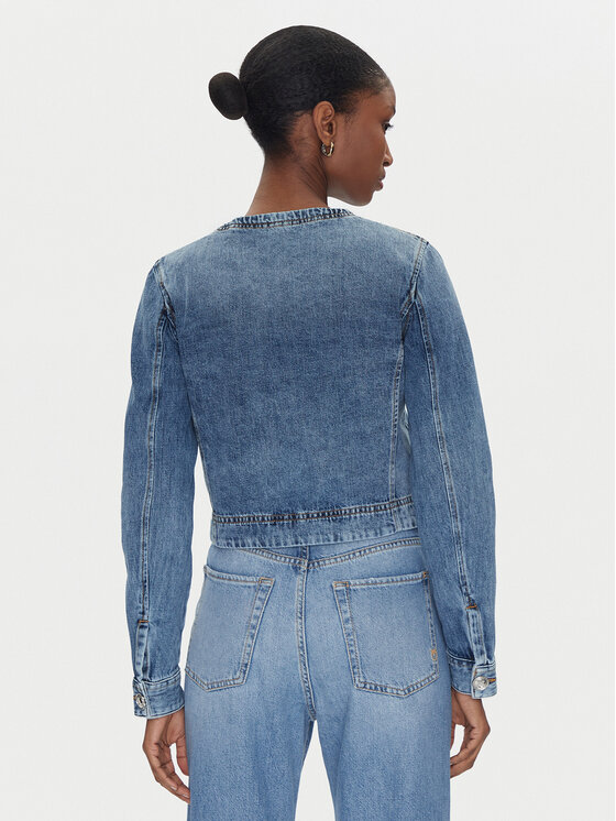 PINKO PINKO Farmer kabát 104980 A2DW Sötétkék Regular Fit